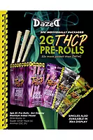 Marketing Sheet 112 - Dazed THCP 3pk 2g Prerolls